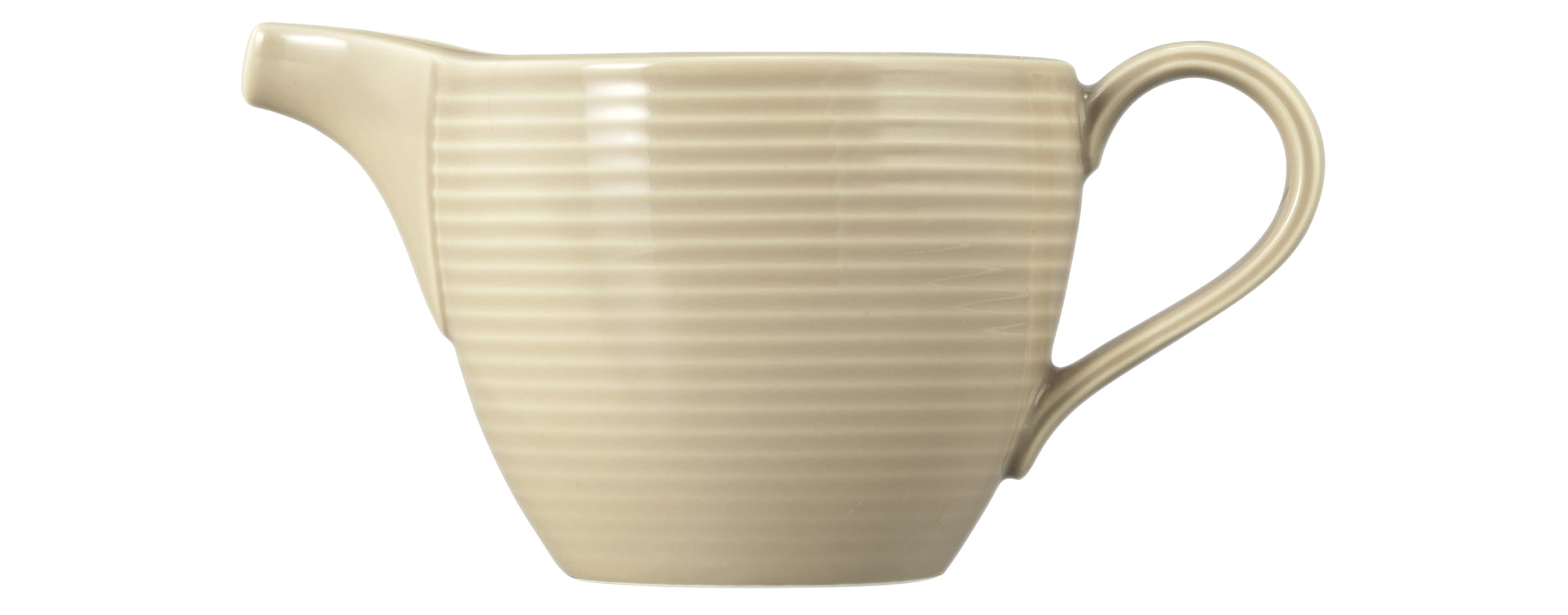 Milchkännchen rund mit Relief 0,29l mit Relief BEAT sandbeige