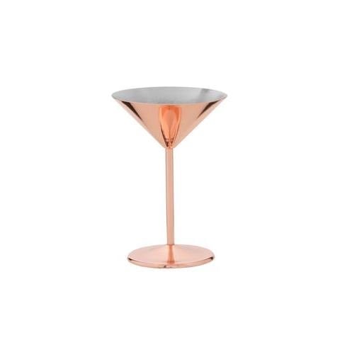 2-tlg. Cocktail/Martini Set Edelstahl kupferfarben