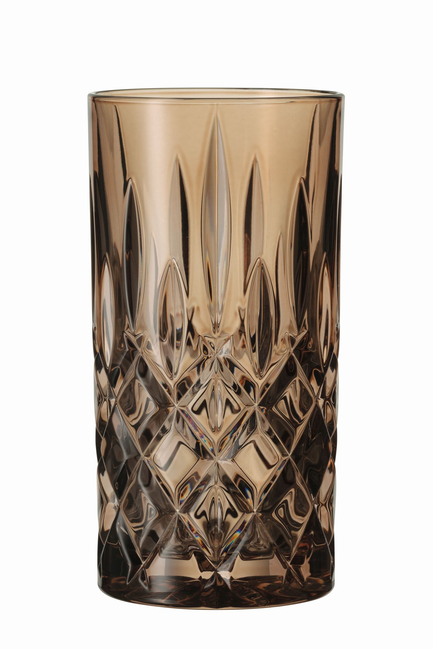 2 Stück Longdrinkbecher 395ml NOBLESSE tobacco