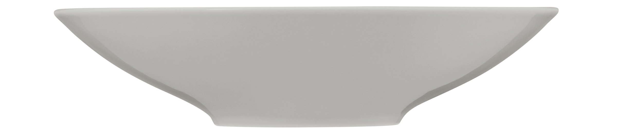 Teller rund mit Relief tief coup rund 23cm Vollrelief NORI silbergrau