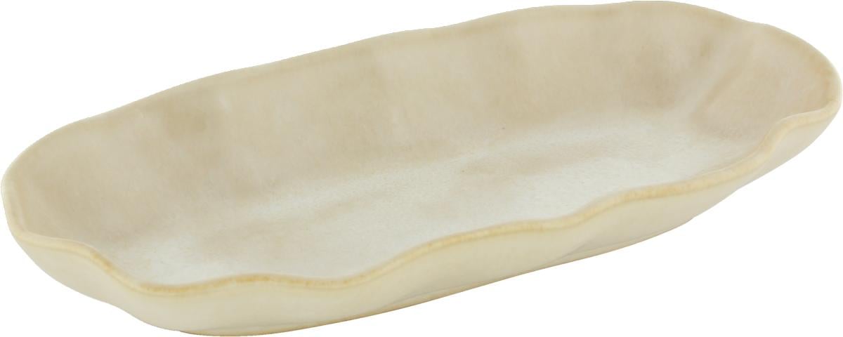 Platte oval 24x12cm NAMI dune