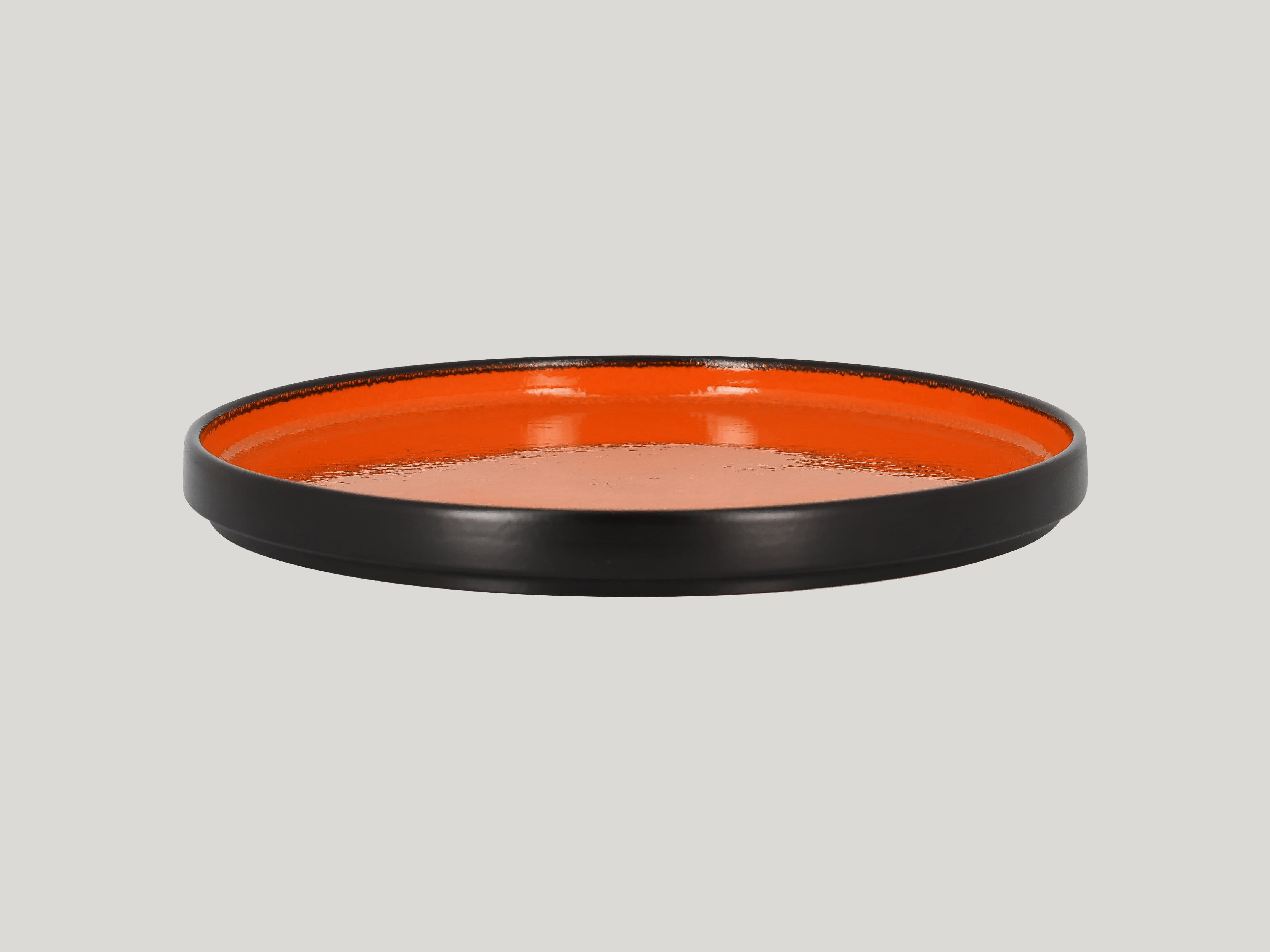 Teller flach hoher Rand Ø26,7cm H2,6cm FIRE orange