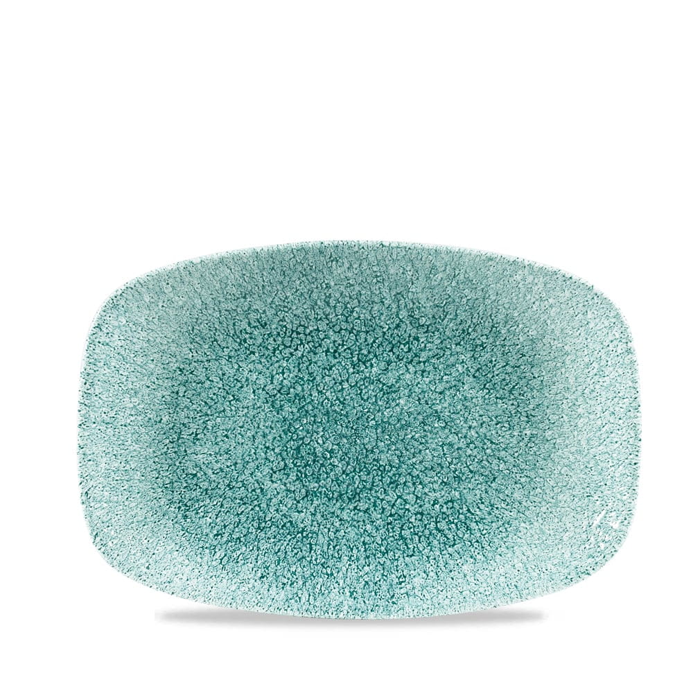 Platte Chefs eckig 23,7x15,7cm RAKU jade green