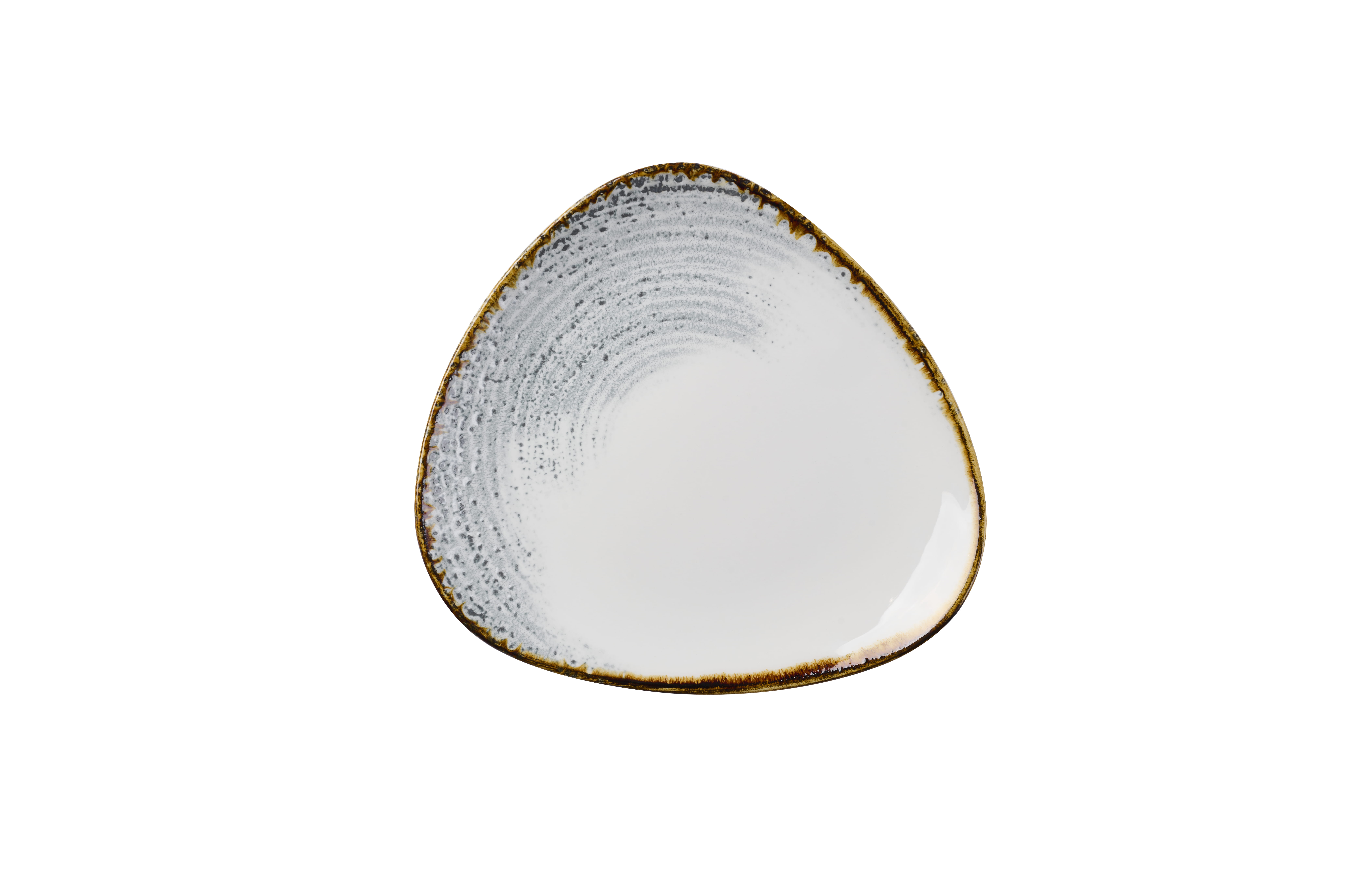 Teller dreieckig 22,9cm STUDIO PRINTS HOMESPUN ACCENTS jasper grey