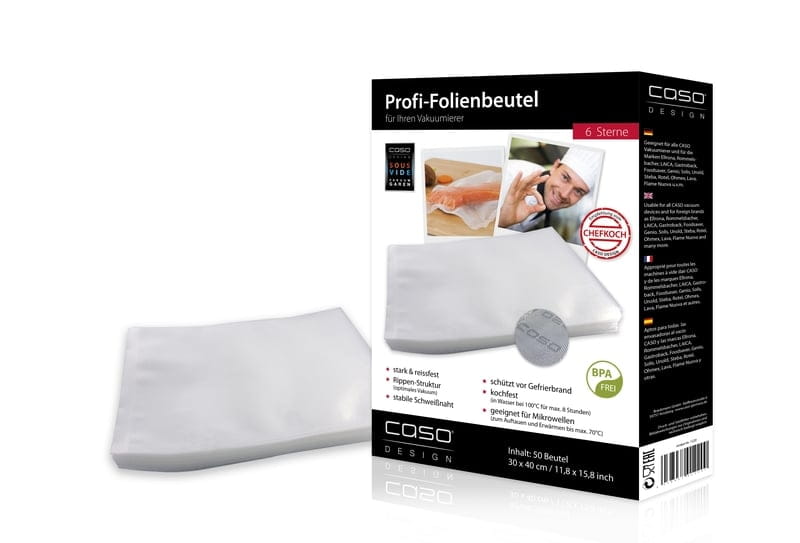50 Stück Vakuumierbeutel 30x40cm strukturiert