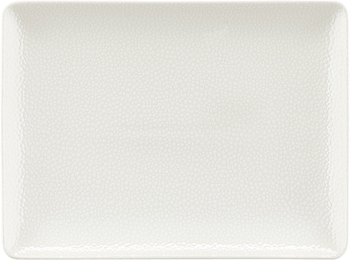 Platte rechteckig coup 20x15cm PURITY PEARLS LIGHT