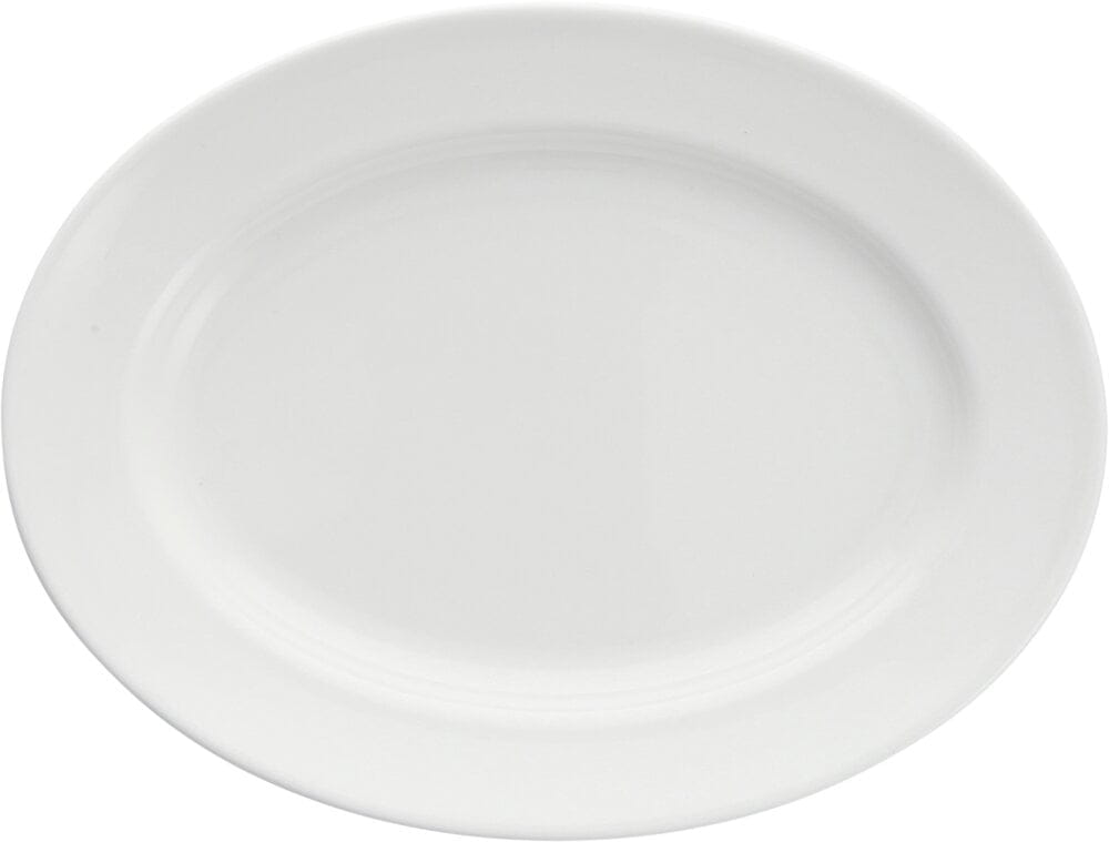 Platte oval Fahne 24cm SNOW