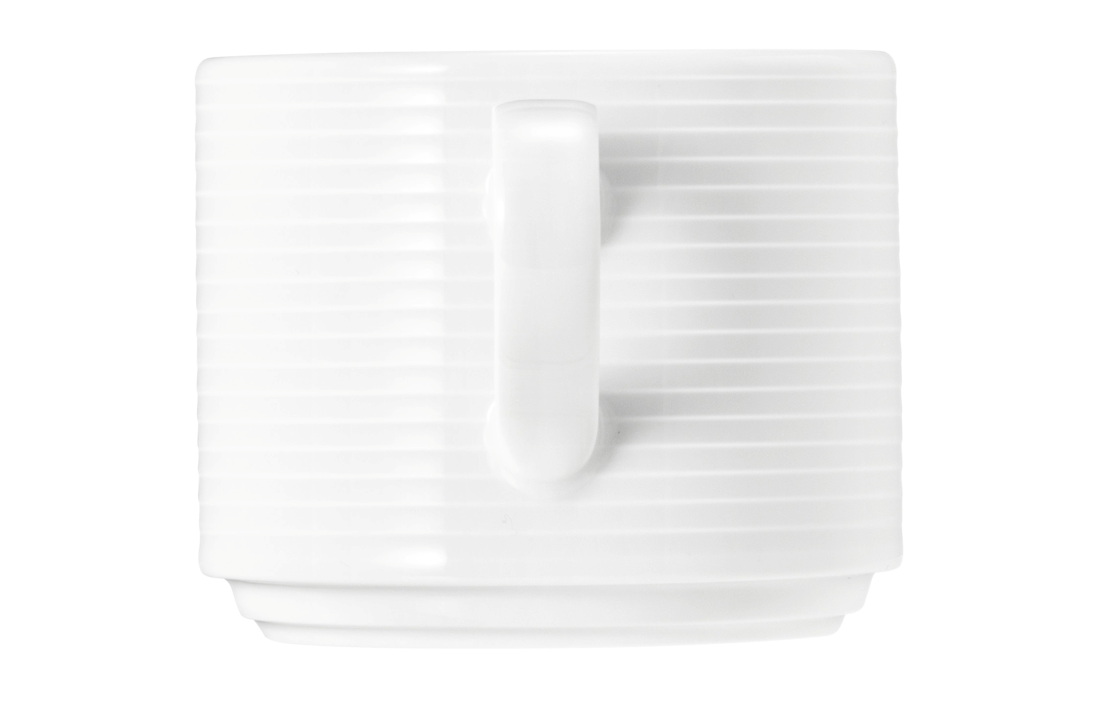 Milchkaffeetasse  0,25l BLUES weiß