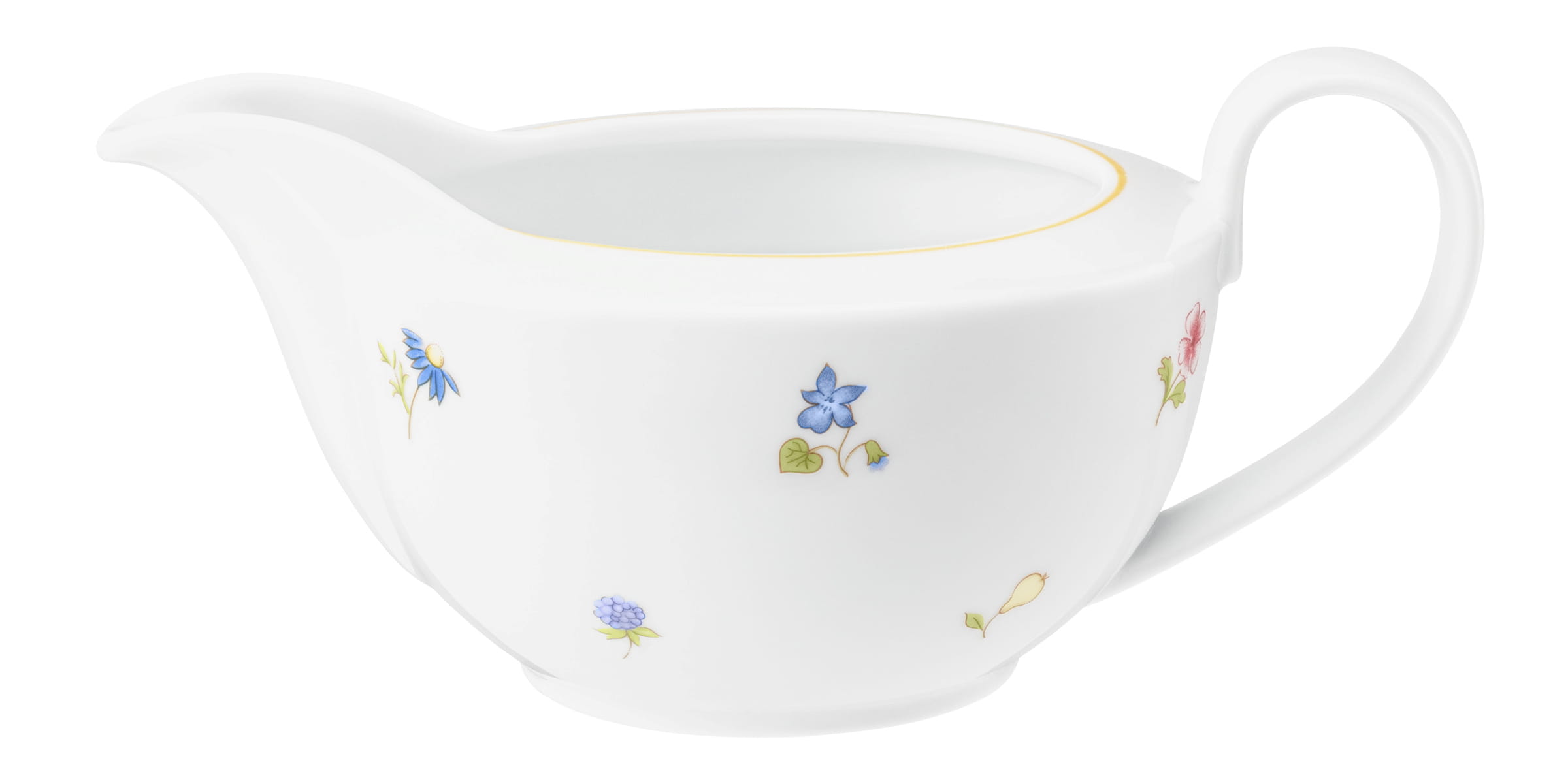 Sauciere rund 0,45l COMMUNITY streublume gelbe linie