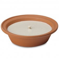 9 Stück Terrakottakerzenschale Ø23cm OUTDOOR braun