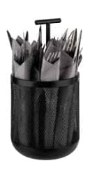 Besteckbehälter Ø 12cm DART schwarz