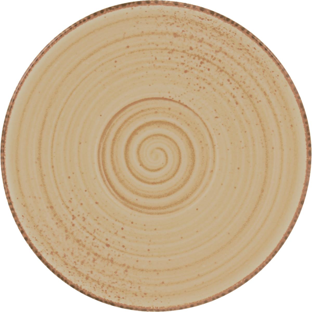 Kombi-Untertasse rund 16cm MODERN RUSTIC sand