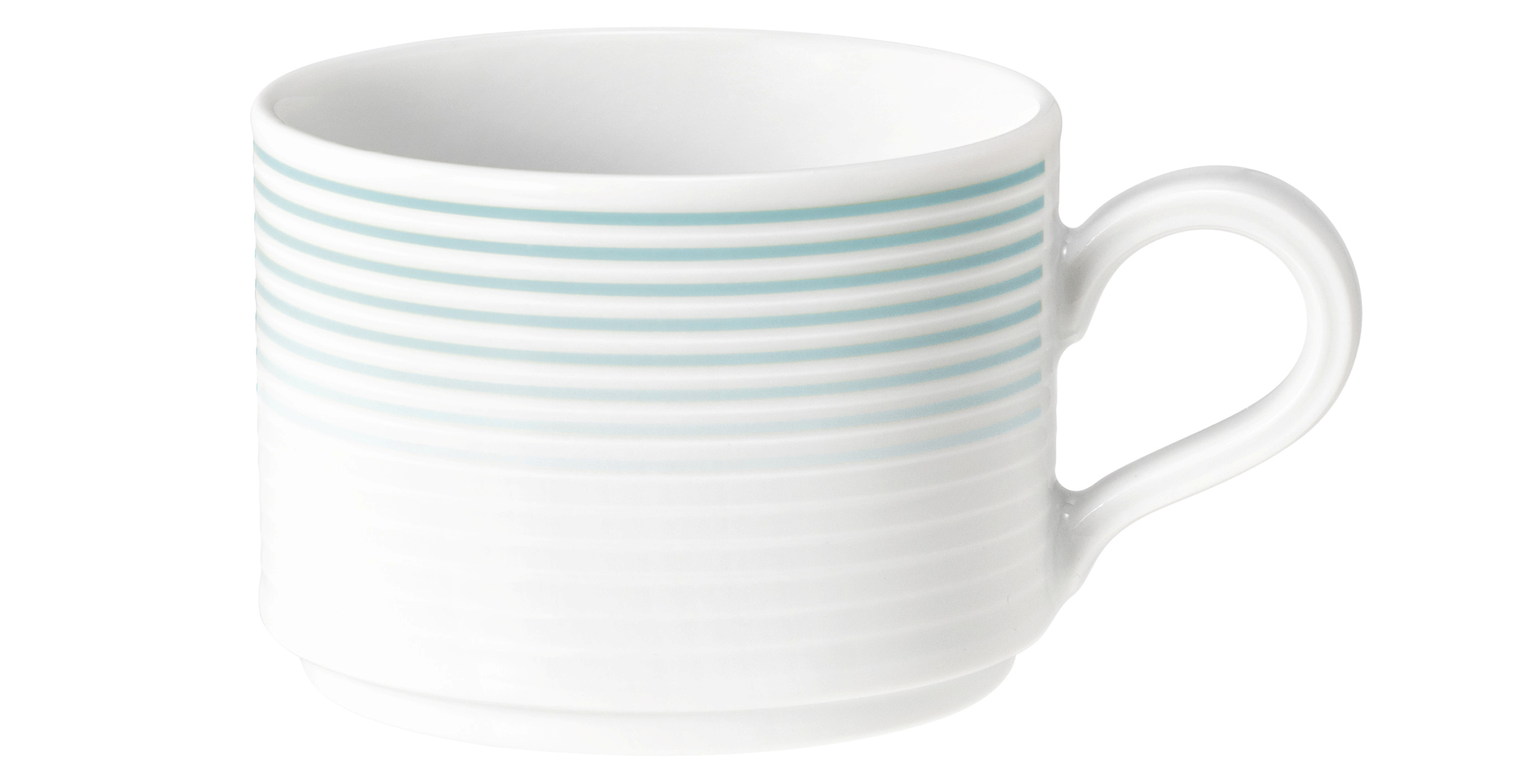 Kaffeetasse rund mit Relief 1 0,18l BLUES arktisblau