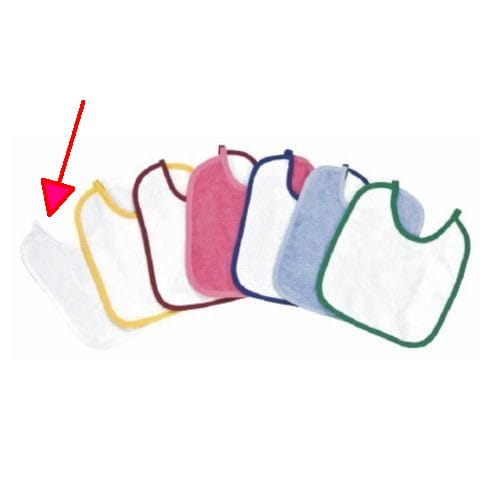 Babylätzchen Walk-Frottier weiß