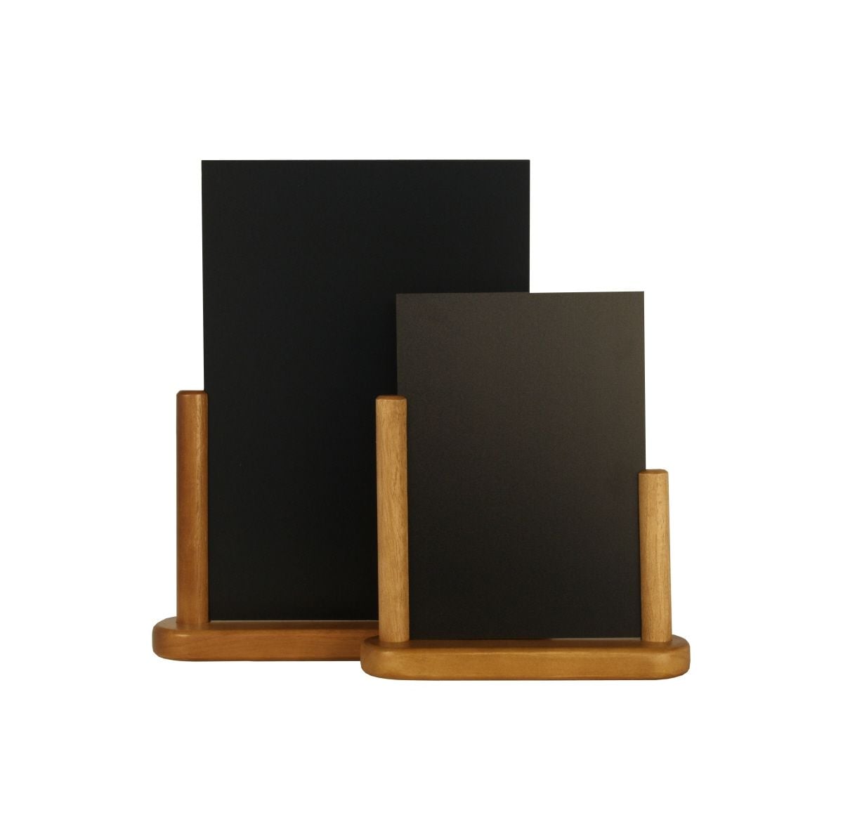 Tischtafel Fläche: 15cm x 10cm DIN A6 Holz mahagonifarben