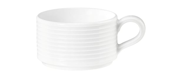 Espressotasse Relief 0,09L BLUES weiß stapelbar