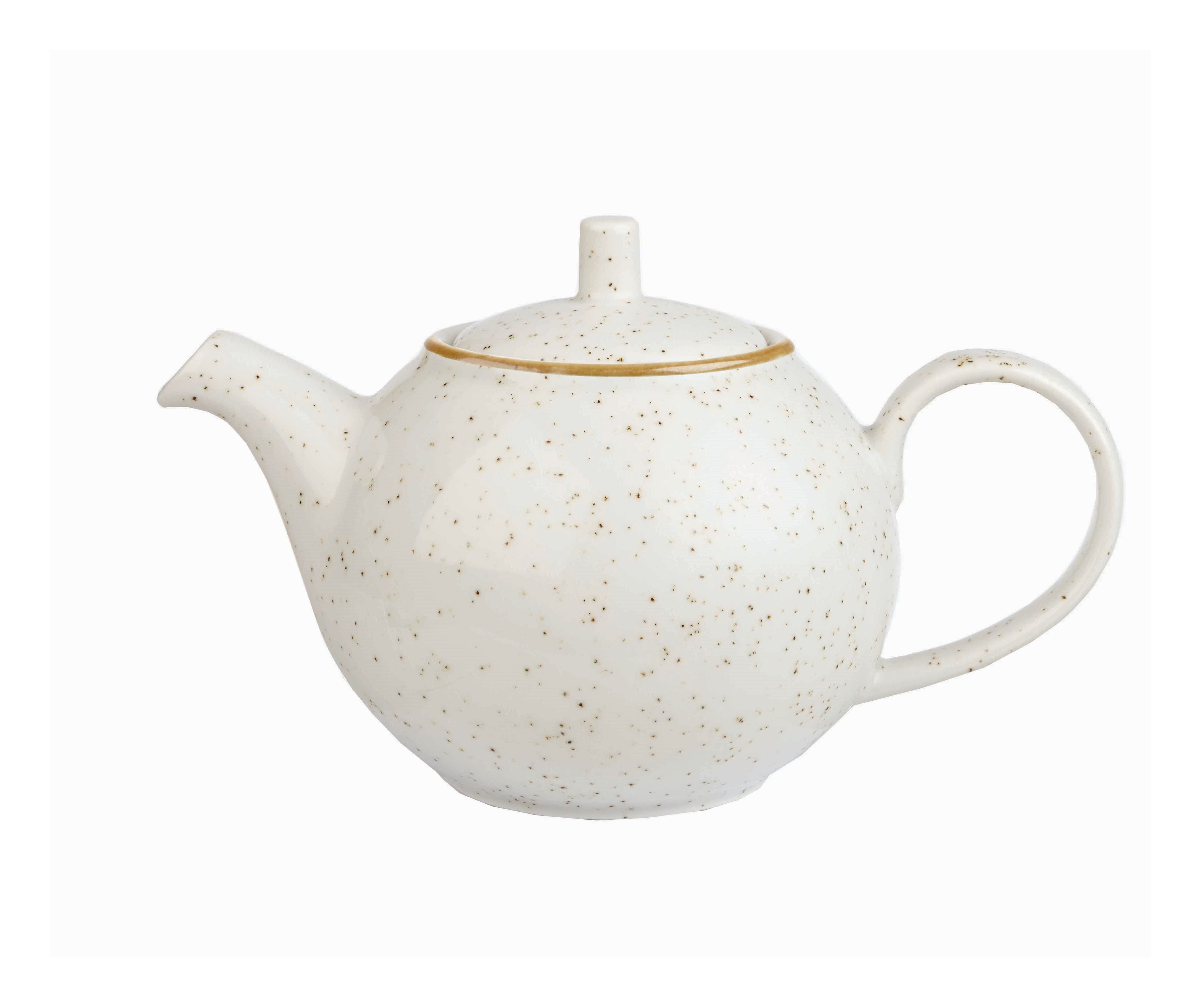 Kaffee-/Teekanne Komplett 0,43l STONECAST barley white