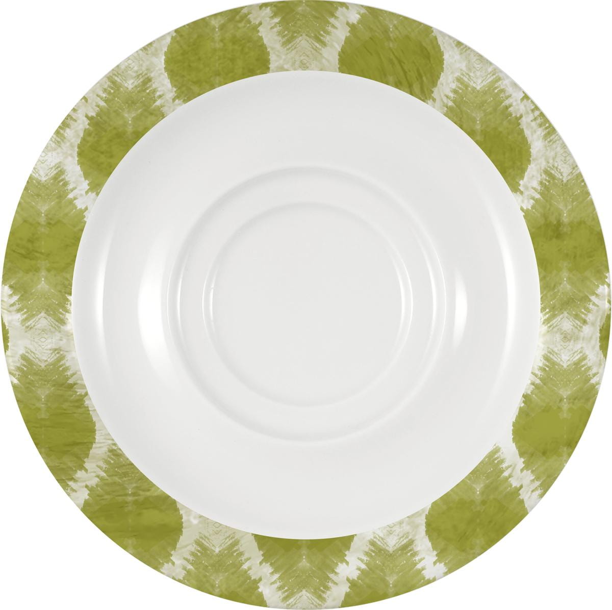 Spezialuntertasse mit Doppelspiegel 16cm INVITA DIMENSION CALMERA green