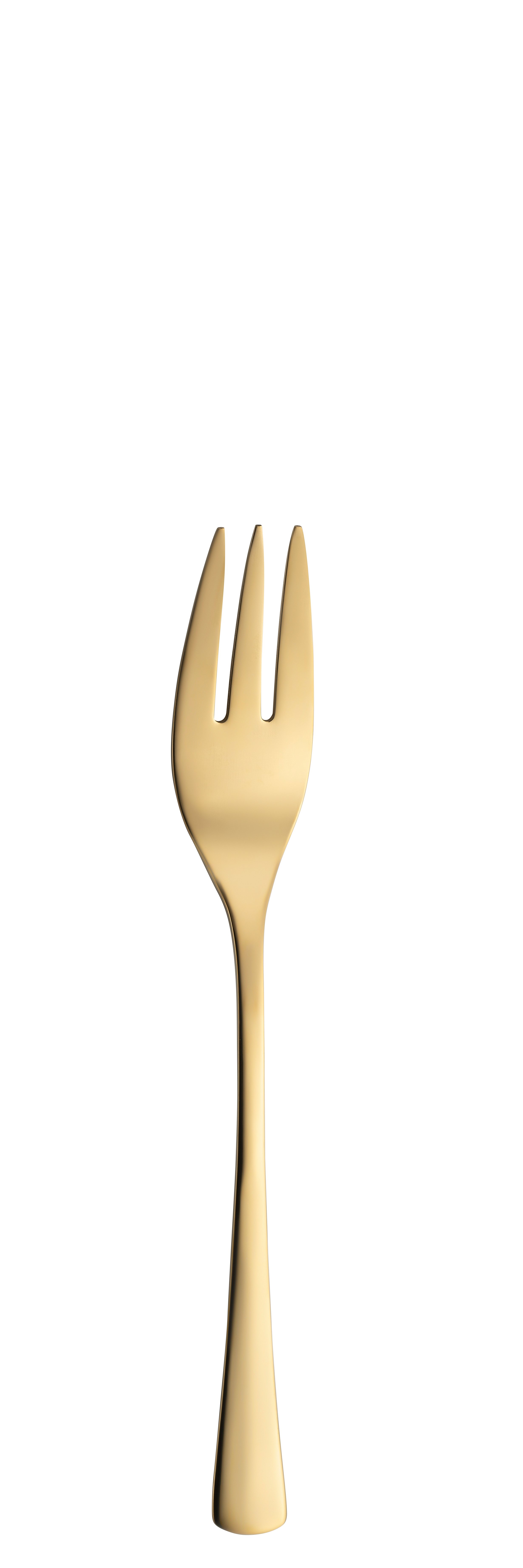 Kuchengabel KARINA RETRO gold matt