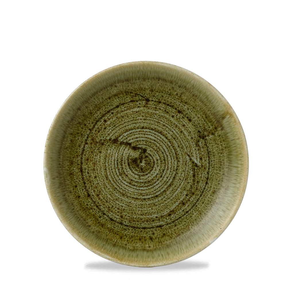 Teller coup 16,5cm STONECAST plume olive