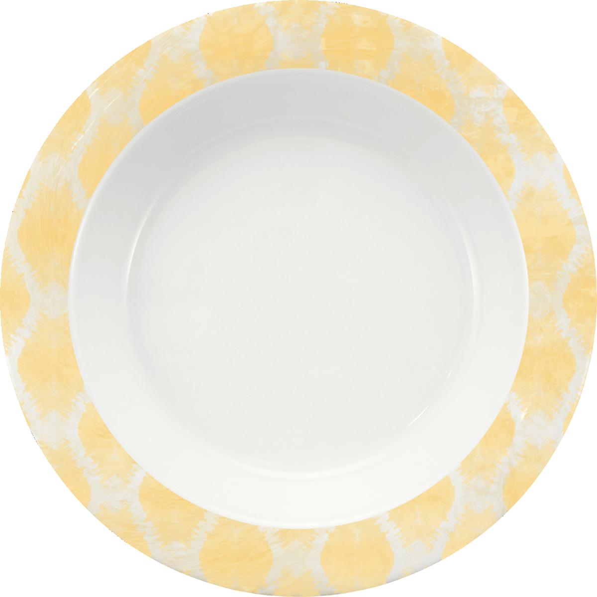 Spezialteller tief Fahne 23cm INVITA DIMENSION CALMERA yellow