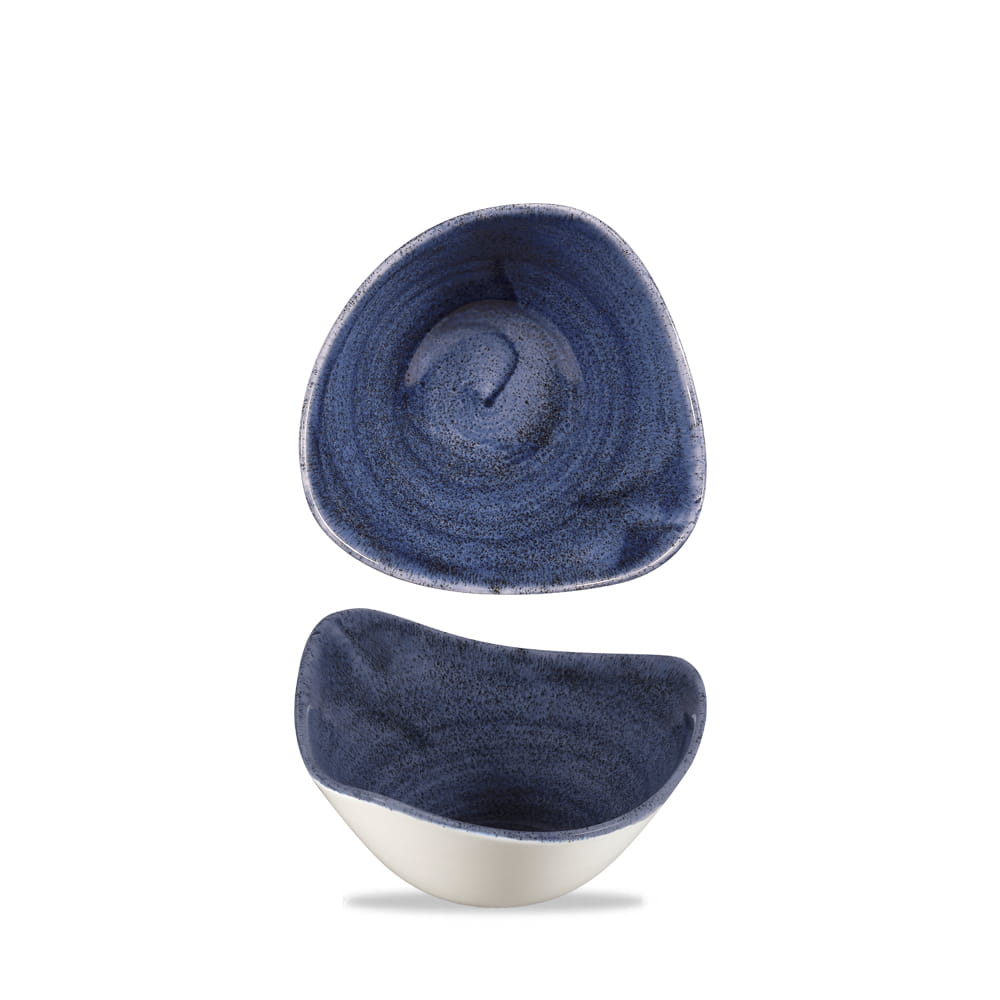 Schale dreieckig 15,3cm 260ml STONECAST PATINA cobalt blue
