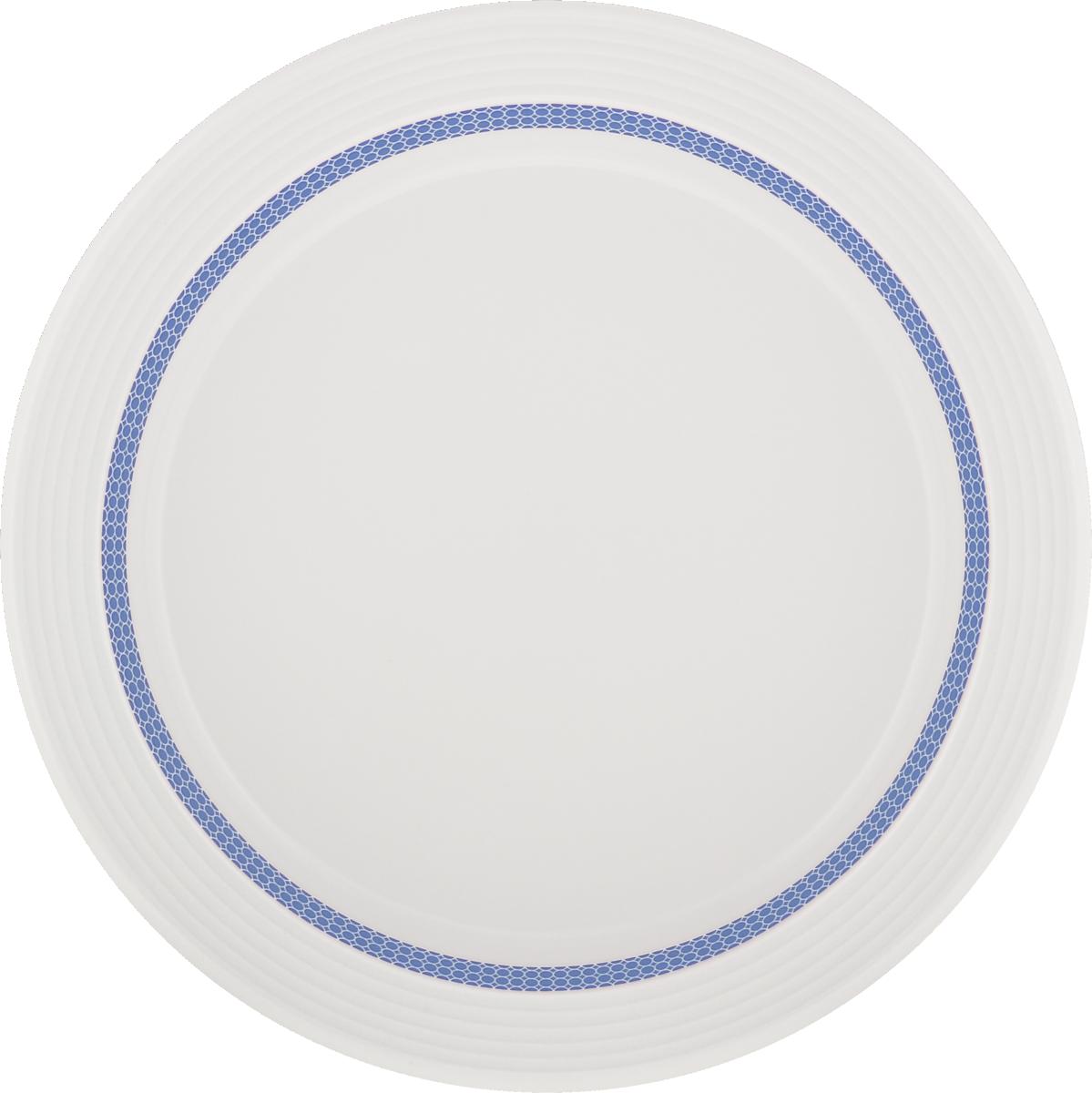 Spezialteller halbtief Fahne Relief 24cm INVITA DIALOG PUNKTE wasserblau