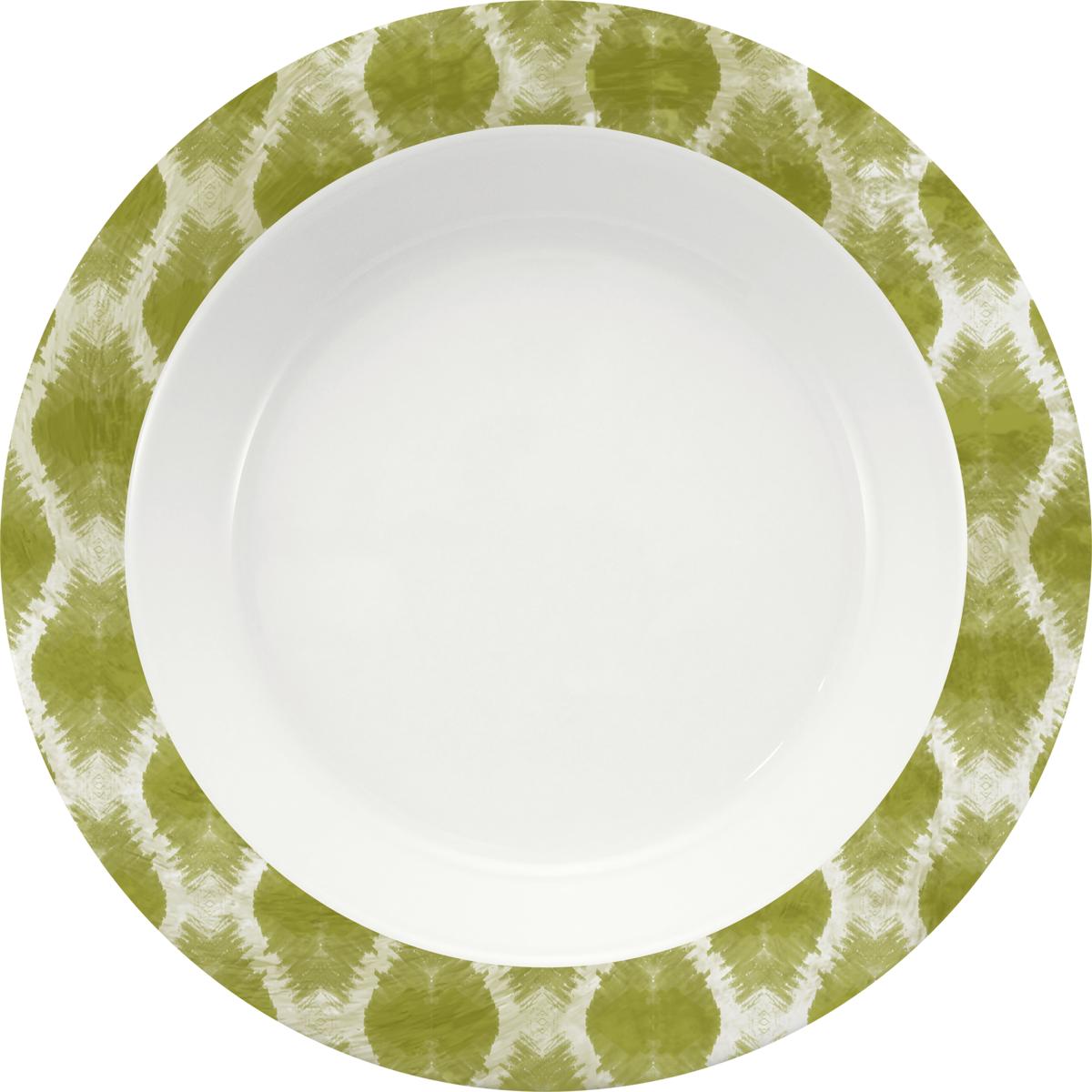 Spezialteller tief Fahne 23cm INVITA DIMENSION CALMERA green