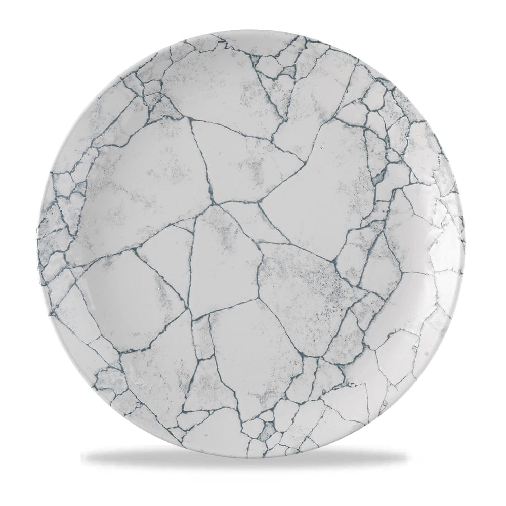 Teller rund 28,8cm KINTSUGI pearl grey