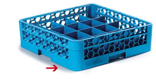 Tassengrundkorb 20 Fächer OPTICLEAN blau