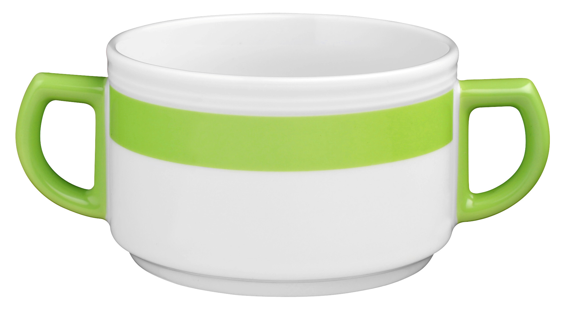 Suppentasse rund mit Relief 0,35l VITALIS grünes band