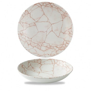 Teller tief coup 24,8cm KINTSUGI coral