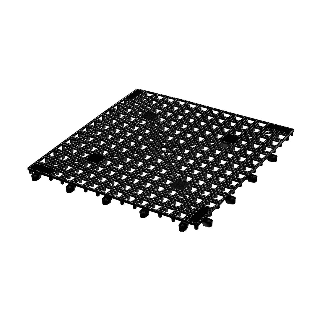 Gläsermatte erweiterbar schwarz 33x33 cm