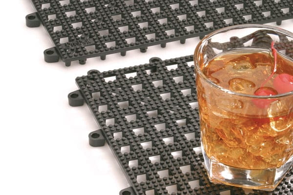 Abtropfmatte 33x33x1,5cm schwarz