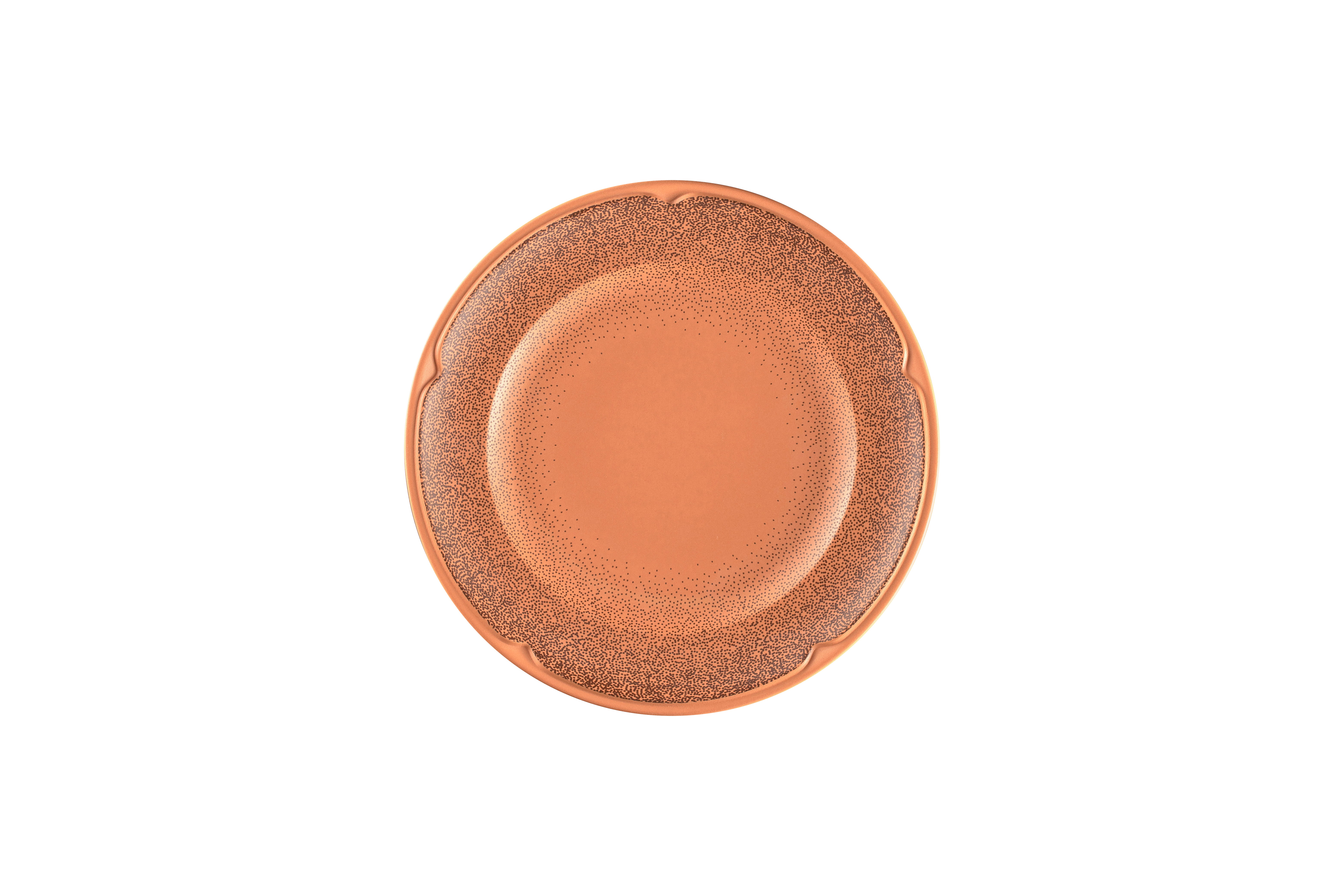 Teller flach Ø23,7cm H2,5cm TERO DENIA decorated terracotta