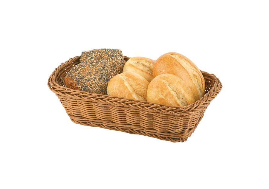 Tischkorb eckig 23x17cm H.8cm ECONOMIC mittelbraun