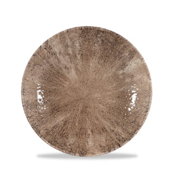 Teller flach coup 21,7cm STONE zircon brown