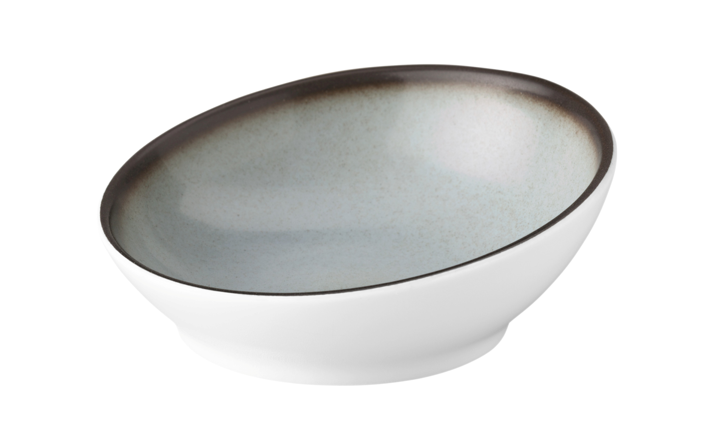 Schale rund schräg 11cm SAVOY grau