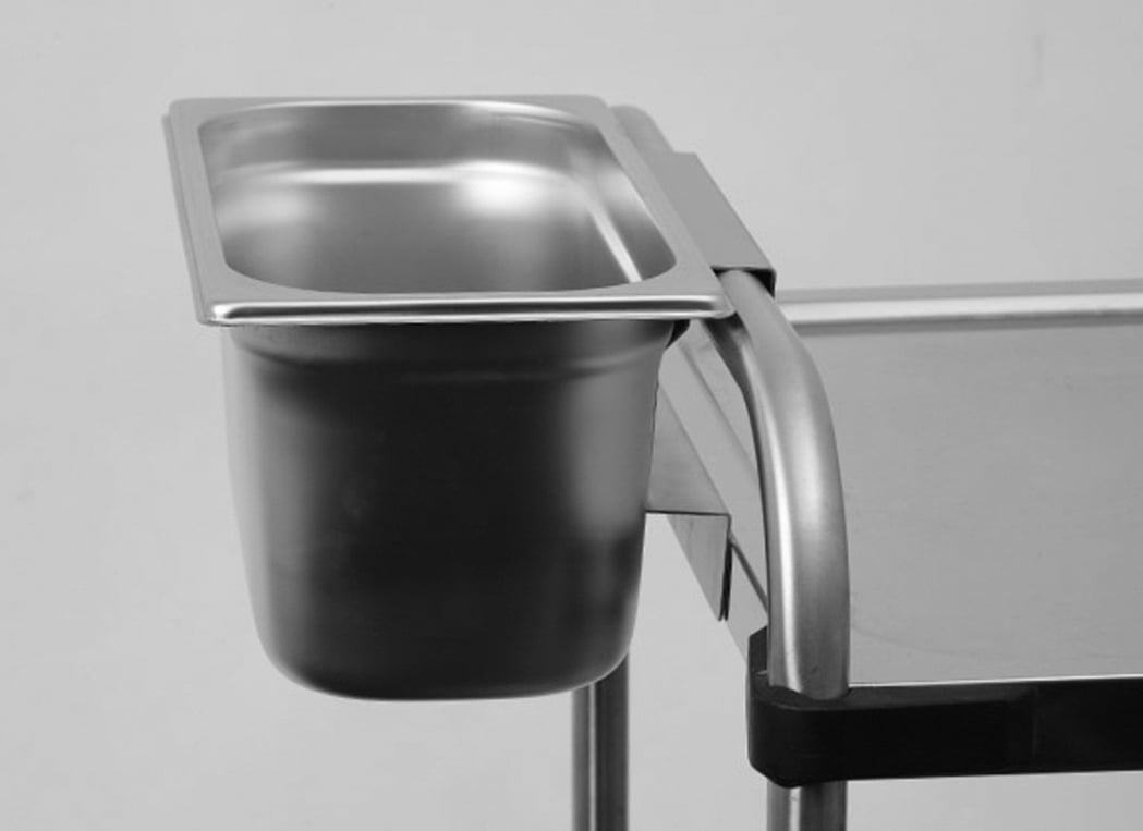 Abfallbehälter zum Einhängen 4,9L 18/10