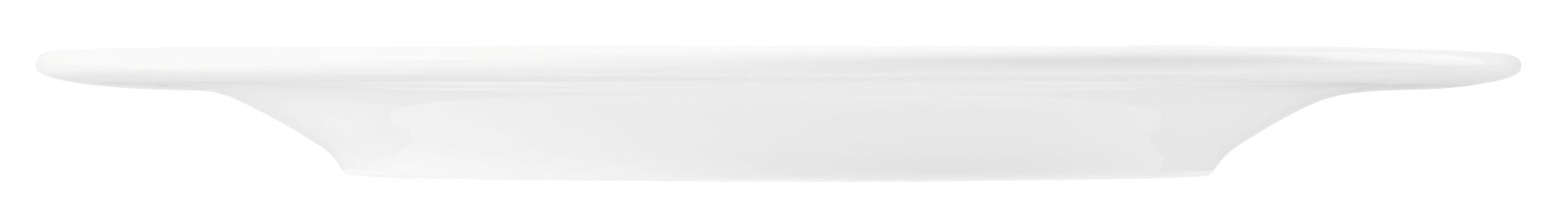 Teller rund mit Relief flach 28cm BLUES weiß