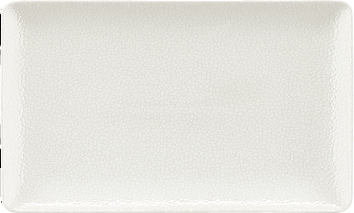 Platte rechteckig coup 34x20cm PURITY PEARLS LIGHT