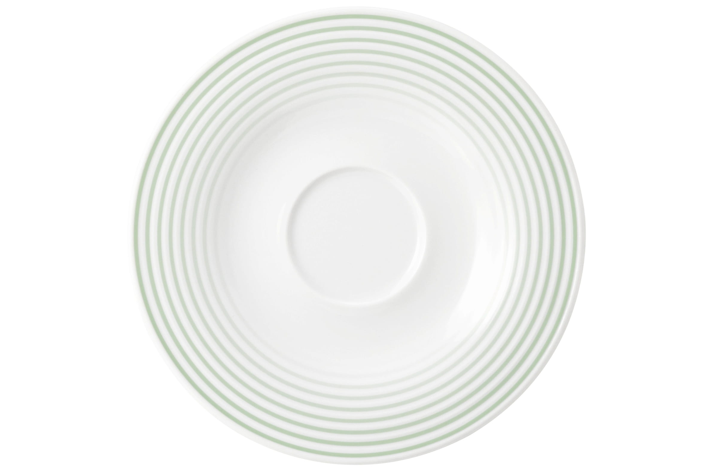 Espressountertasse rund mit Relief 13,5cm BLUES salbeigrün