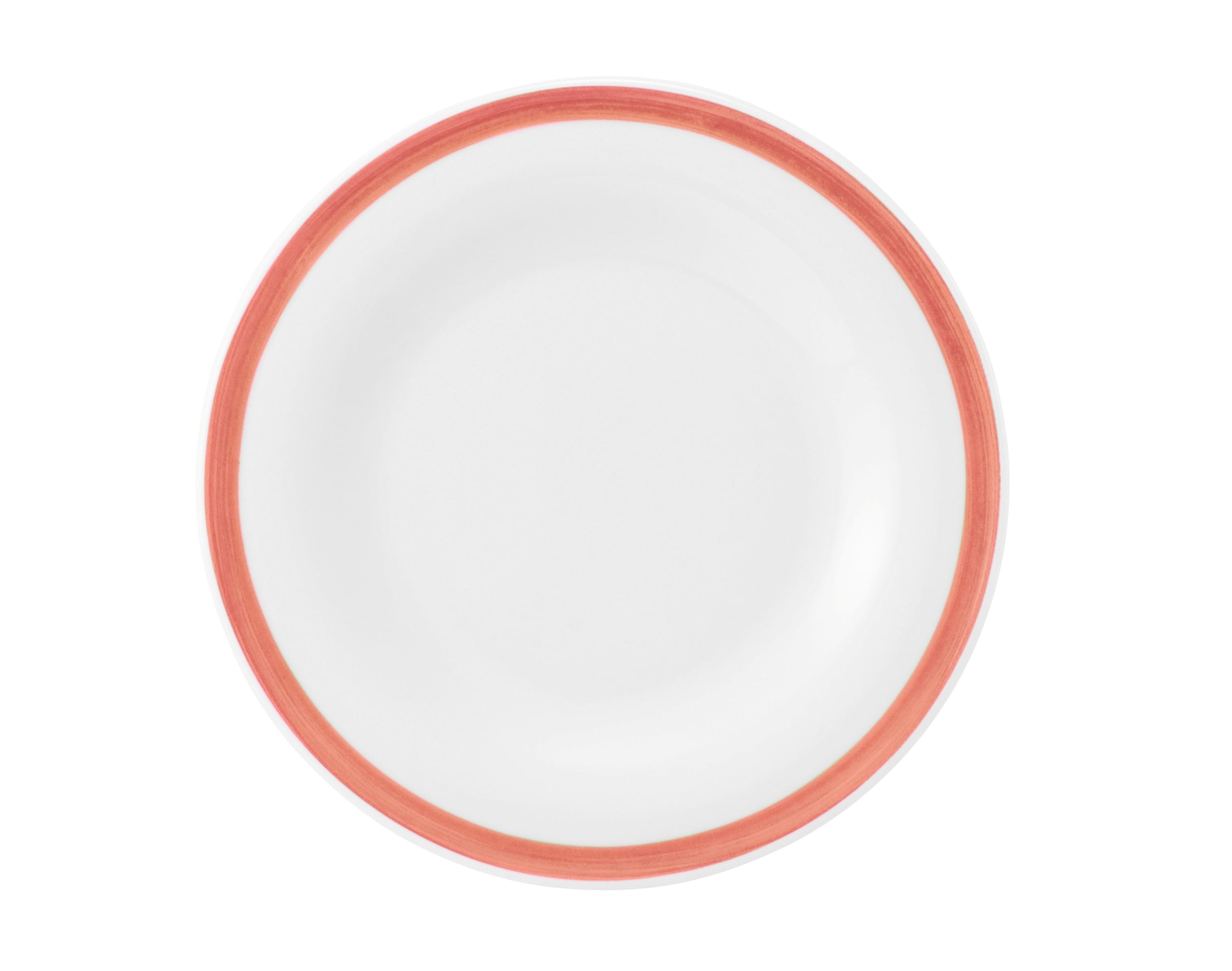 Teller rund flach 17cm COMMUNITY pinselband rot