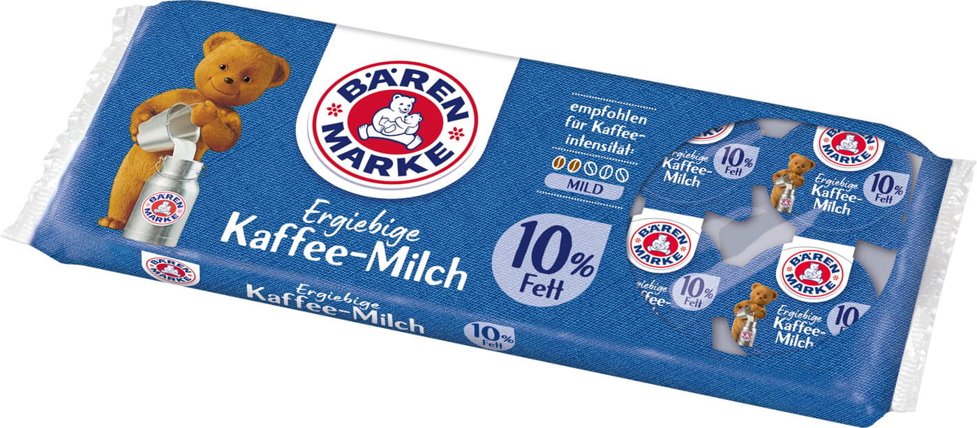 Bärenmarke Die Ergiebige 10% Kondensmilch 10 Tassenpackungen