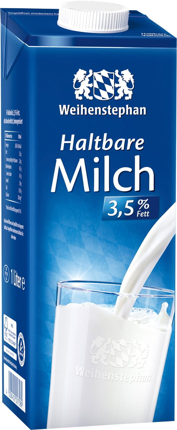 Weihenstephan H-Milch 3,5% 1L ultrahocherhitzt