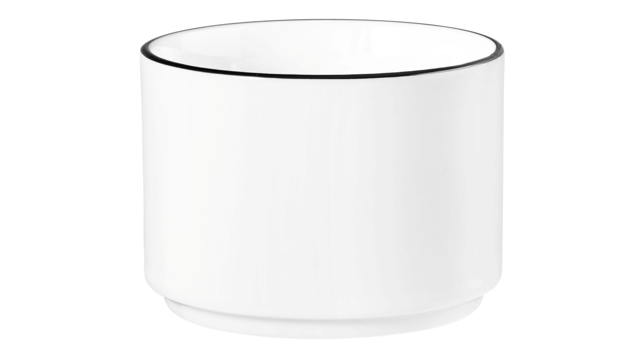 Zuckerdosen-Unterteil rund 0,18l GOOD MOOD black line