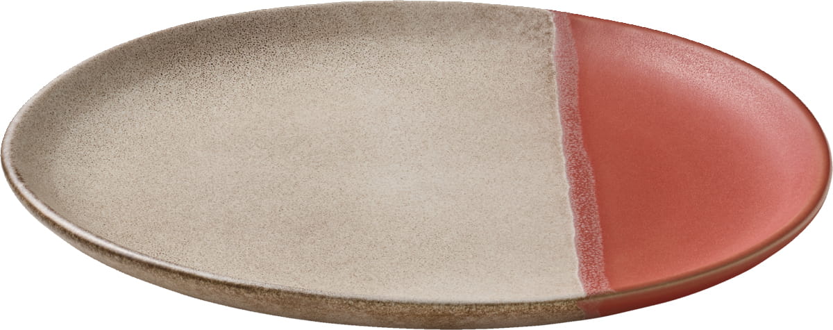 Teller flach rund coup 23cm SPOTON koralle