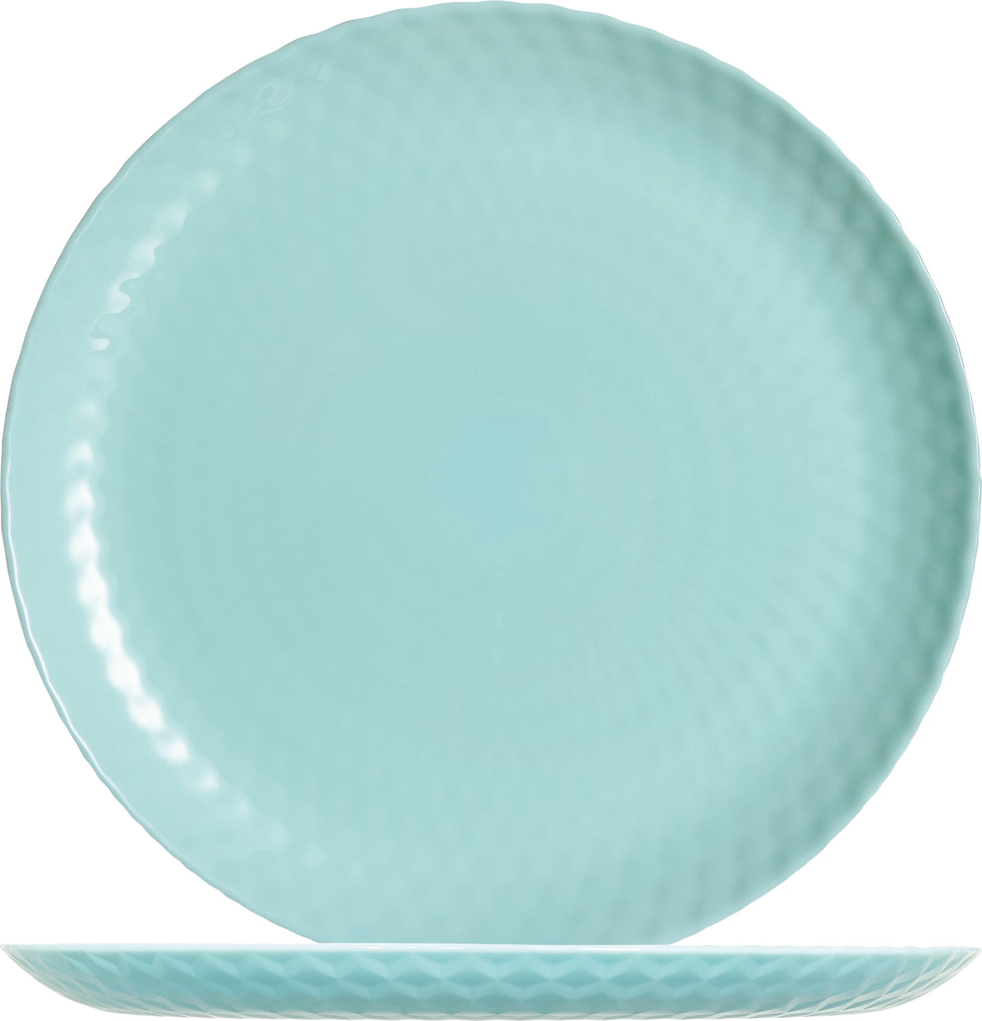 Teller flach Ø25cm PAMPILLE aquamarin