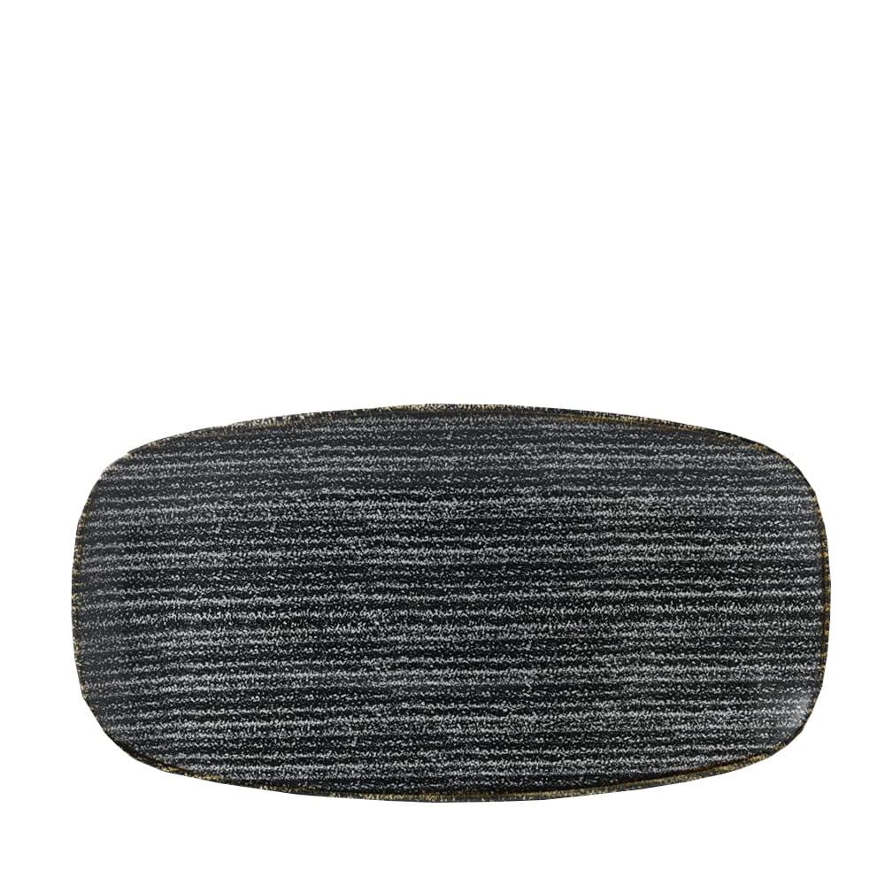 Platte eckig 35x19cm STUDIO PRINTS HOMESPUN charcoal black