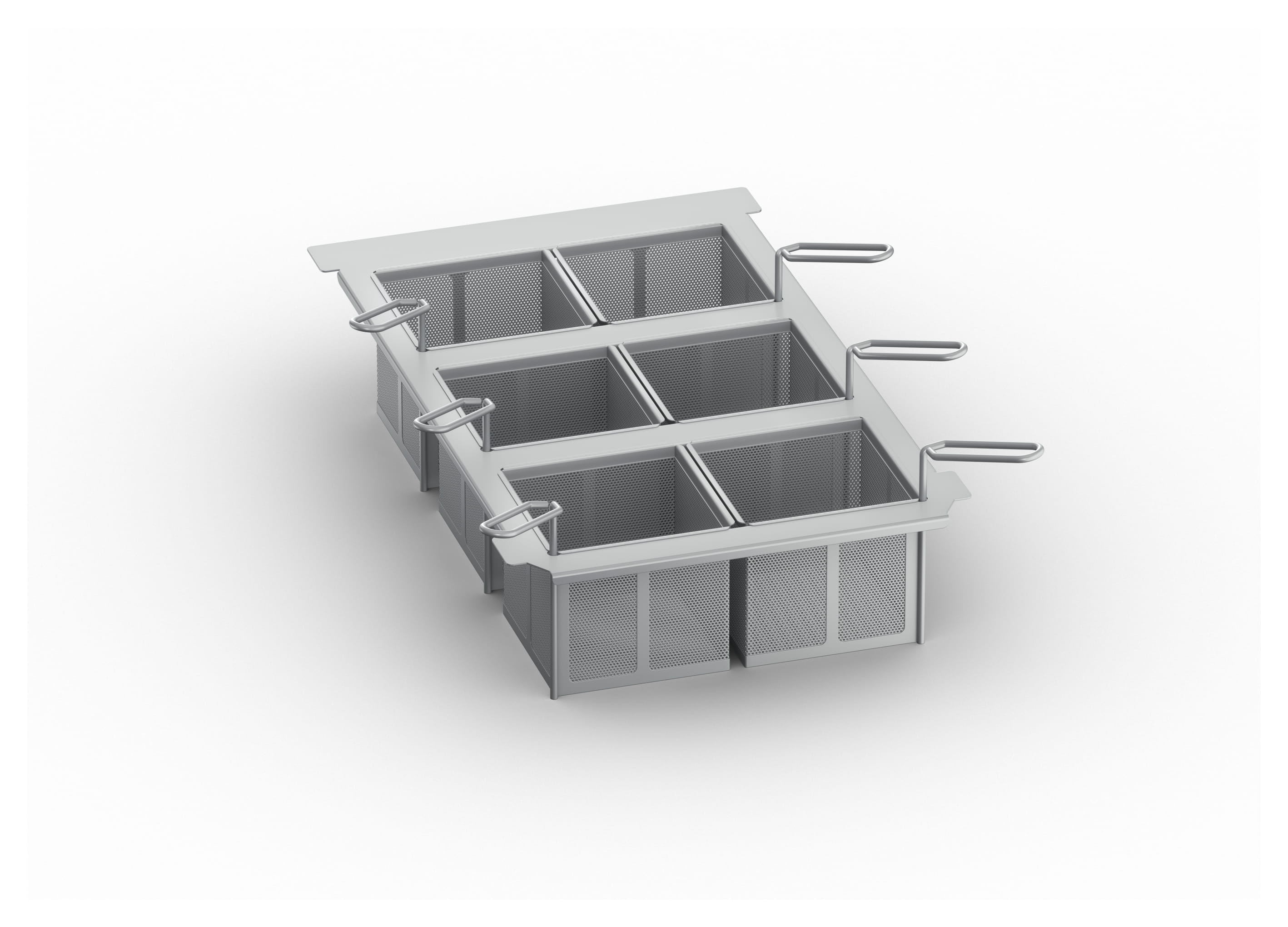 Kit 6 Körbe+Portionskorbrahmen 60.75.307